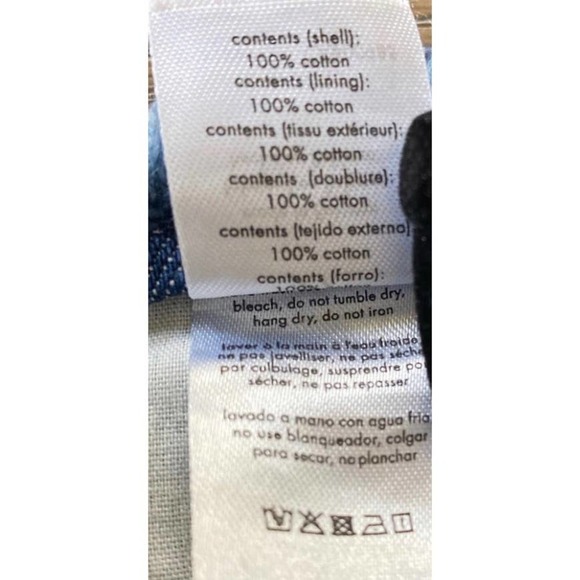 WE WORE WHAT Indigo  Frayed Waist Straight Leg Jean, FF0633 - Picture 5 of 12